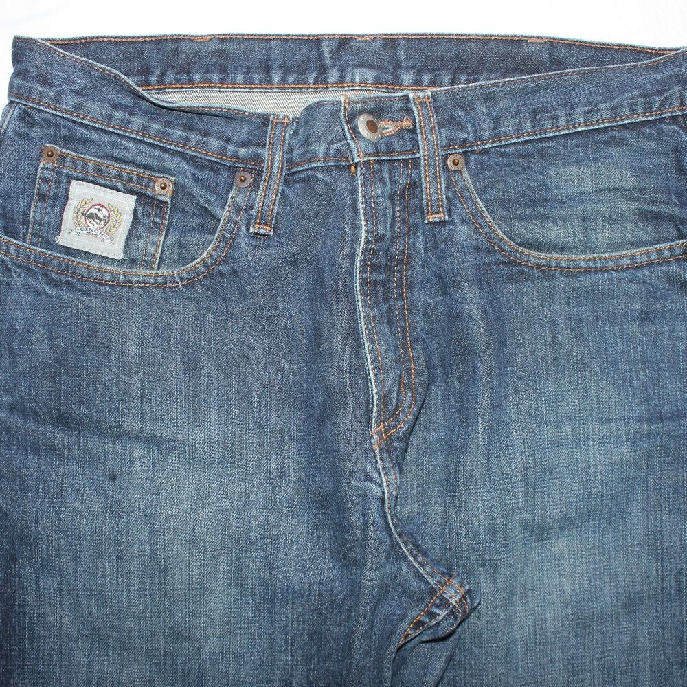 Cinch Jeans Men's 31x32 Silver Label Slim Fit Straight Leg Medium Wash Cowboy - Picture 6 of 15